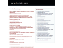 Tablet Screenshot of diestetic.com